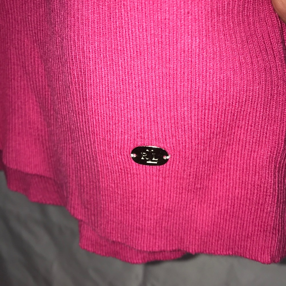 3/$20 SALE Pink Ralph Lauren Turtleneck Sweater - Picture 3 of 4